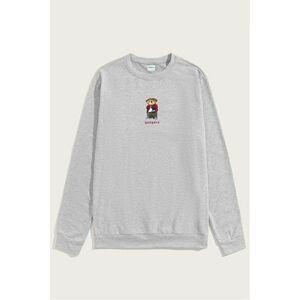 Mikina, Barva Šedá, s Potiskem Gangsta Teddy obraz