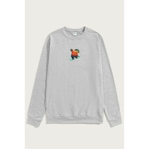 Mikina, Barva Šedá, s Potiskem Snow Ride Teddy obraz