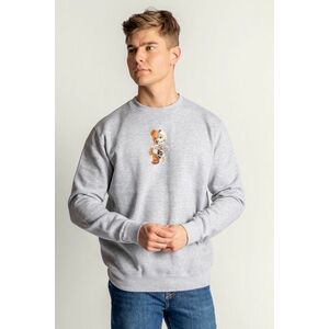 Mikina, Barva Šedá, s Potiskem Ressurection Teddy obraz