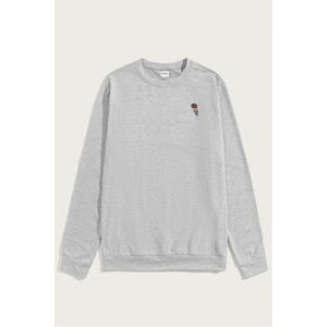 Mikina, Barva Šedá, s Potiskem Skeleton Rose obraz