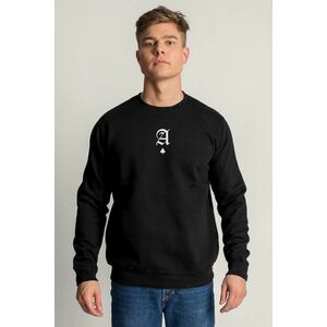 Mikina, Barva Černá, s Potiskem Minimal Ace White obraz