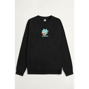 Mikina, Barva Černá, s Potiskem Rickfest obraz