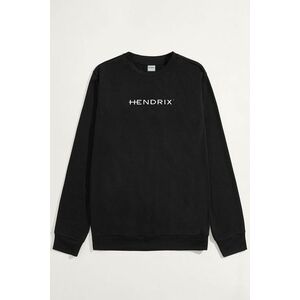 Mikina, Barva Černá, s Potiskem Main Hendrix Logo White obraz