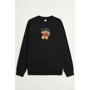 Mikina, Barva Černá, s Potiskem Hendrix Teddy obraz