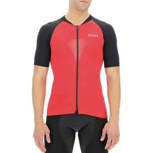 UYN Cyklistický dres s krátkým rukávem - BIKING GRANFONDO - černá/červená 2XL obraz