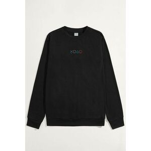 Mikina, Barva Černá, s Potiskem Eat Play Sleep Repeat obraz