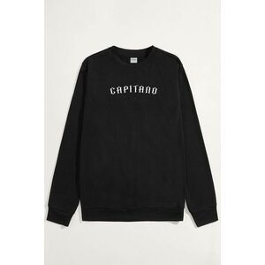 Mikina, Barva Černá, s Potiskem El Capitano obraz