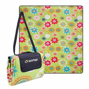 Sportago Flowers pikniková deka 180x180 cm obraz