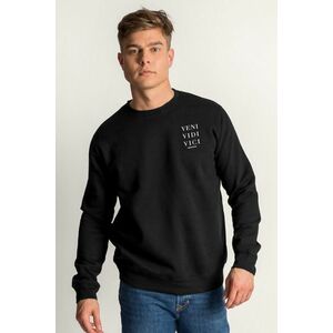 Mikina, Barva Černá, s Potiskem Veni Vidi Vici obraz