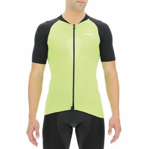 UYN Cyklistický dres s krátkým rukávem - BIKING GRANFONDO - zelená/černá 2XL obraz