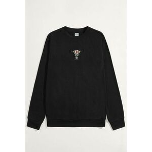 Mikina, Barva Černá, s Potiskem Tribal Buffalo obraz