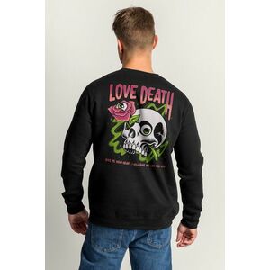 Mikina, Barva Černá, s Potiskem Love Till Death obraz