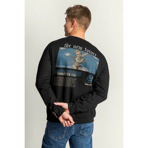 Mikina, Barva Černá, s Potiskem Heaven Future obraz