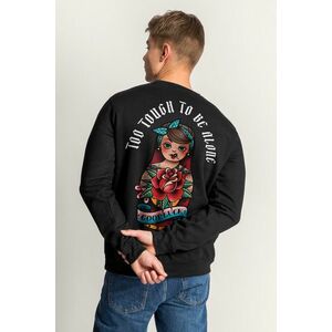 Mikina, Barva Černá, s Potiskem Hardcore Babushka obraz