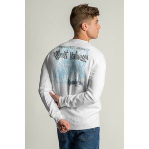 Mikina, Barva Bílá, s Potiskem Street Values obraz