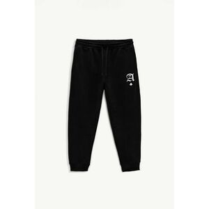 Tepláky, Barva Černá, s Potiskem Old Ace obraz