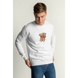 Mikina, Barva Bílá, s Potiskem Hendrix Teddy obraz