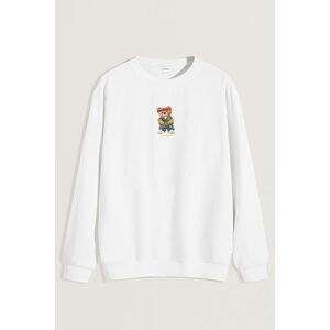 Mikina, Barva Bílá, s Potiskem Street Credit Teddy obraz