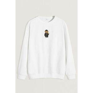 Mikina, Barva Bílá, s Potiskem Compton Teddy obraz
