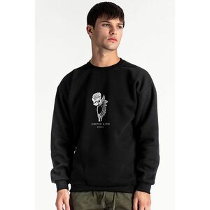 Mikina, Barva Černá, s Potiskem Skull Romantic obraz