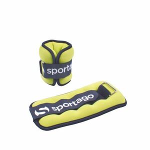 Sportago neoprénová zátěž na zápěstí/kotník 2 x 0, 5 kg - zelená obraz