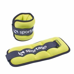 Sportago neoprénová zátěž na zápěstí/kotník 2 x 1 kg - zelená obraz