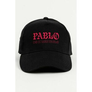 Kšiltovka Jockey, Barva Černá, s Potiskem Pablo obraz