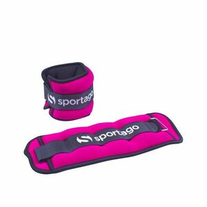 Sportago neoprénová zátěž na zápěstí/kotník 2 x 0, 5 kg - růžová obraz