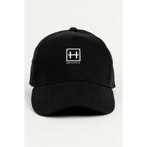 Kšiltovka Jockey, Barva Černá, s Potiskem Hendrix Badge White obraz