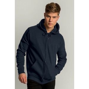 Mikina s Kapucí na Zip, Barva Modrá, s Potiskem Minimal Sweatjakke obraz