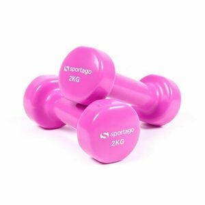 Vinylová činka Sportago Kirby, 2x2kg růžové obraz