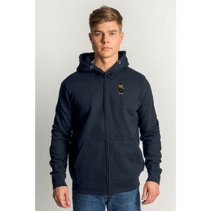 Mikina s Kapucí na Zip, Barva Modrá, s Potiskem Compton Teddy obraz