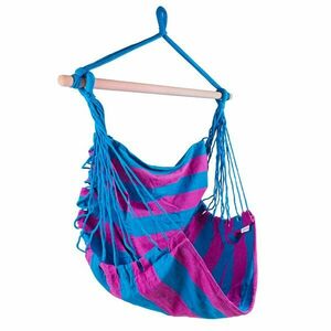 Sportago Playa závěsné houpací křeslo, do 120 kg, modrá/fialová obraz