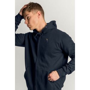 Mikina s Kapucí na Zip, Barva Modrá, s Potiskem Toucan obraz