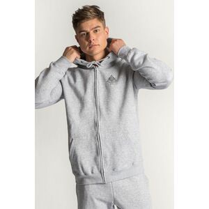 Mikina s Kapucí na Zip, Barva Šedá, s Potiskem Hardcore Ace obraz