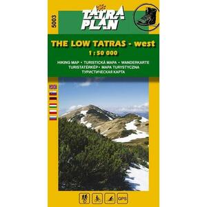 TATRAPLAN NÍZKÉ TATRY - západ 1: 50 000, ang., Mapa, Velikost: Univerzální velikost obraz