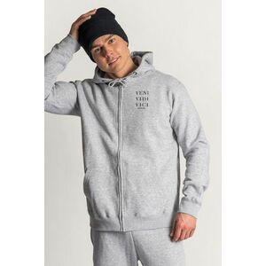 Mikina s Kapucí na Zip, Barva Šedá, s Potiskem Roman obraz