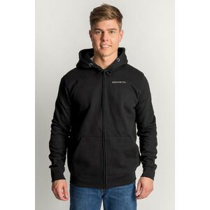 Mikina s Kapucí na Zip, Barva Černá, s Potiskem Minimal Aesthetic obraz