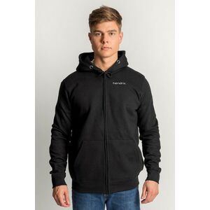 Mikina s Kapucí na Zip, Barva Černá, s Potiskem Hendrix Minimal White obraz