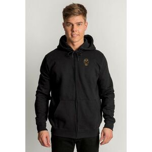 Mikina s Kapucí na Zip, Barva Černá, s Potiskem Mexican Skull obraz