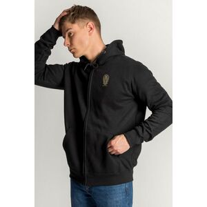 Mikina s Kapucí na Zip, Barva Černá, s Potiskem Bandoleros obraz