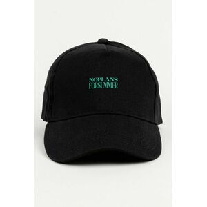 Kšiltovka Jockey, Barva Černá, s Potiskem No Plans For Summer obraz