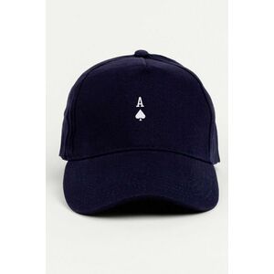 Kšiltovka Jockey, Barva Modrá, s Potiskem White Ace obraz
