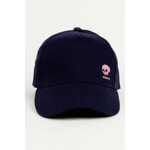 Kšiltovka Jockey, Barva Modrá, s Potiskem Dripping Skull obraz