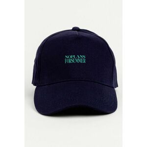 Kšiltovka Jockey, Barva Modrá, s Potiskem No Plans For Summer obraz