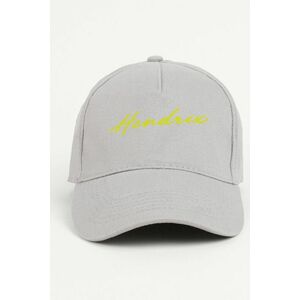 Kšiltovka Jockey, Barva Šedá, s Potiskem Hendrix Neon obraz