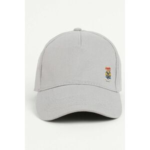 Kšiltovka Jockey, Barva Šedá, s Potiskem Hypebeast Teddy obraz