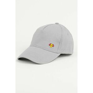 Kšiltovka Jockey, Barva Šedá, s Potiskem Trippy Smiley obraz