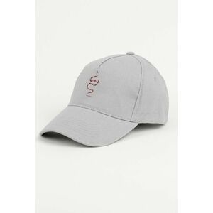 Kšiltovka Jockey, Barva Šedá, s Potiskem The Snake obraz