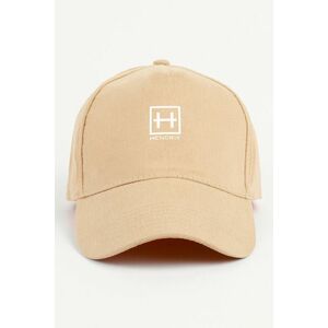 Kšiltovka Jockey, Barva Béžová, s Potiskem Hendrix Badge White obraz